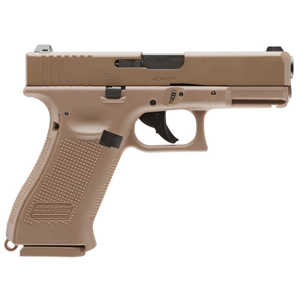 Glock 19X CO2 Blowback Steel BB Pistol - Tan | camouflage.ca