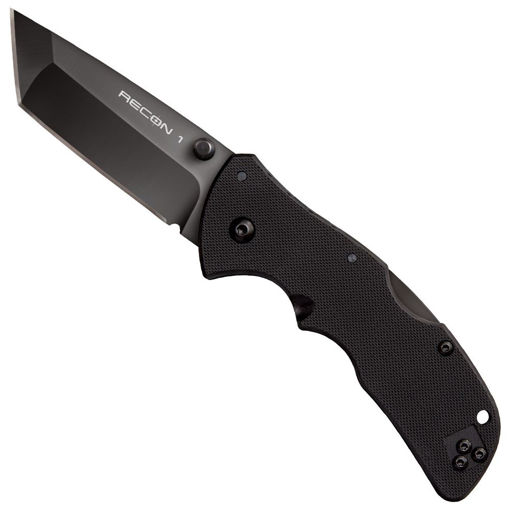 Cold Steel Mini Recon 1 Tanto Point Black Folding Knife | Camouflage.ca