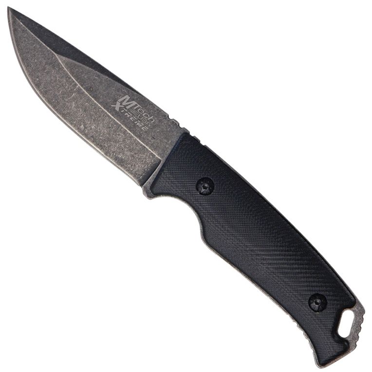 Mtech Extreme Black Stone Wash Fixed Blade Knife | camouflage.ca