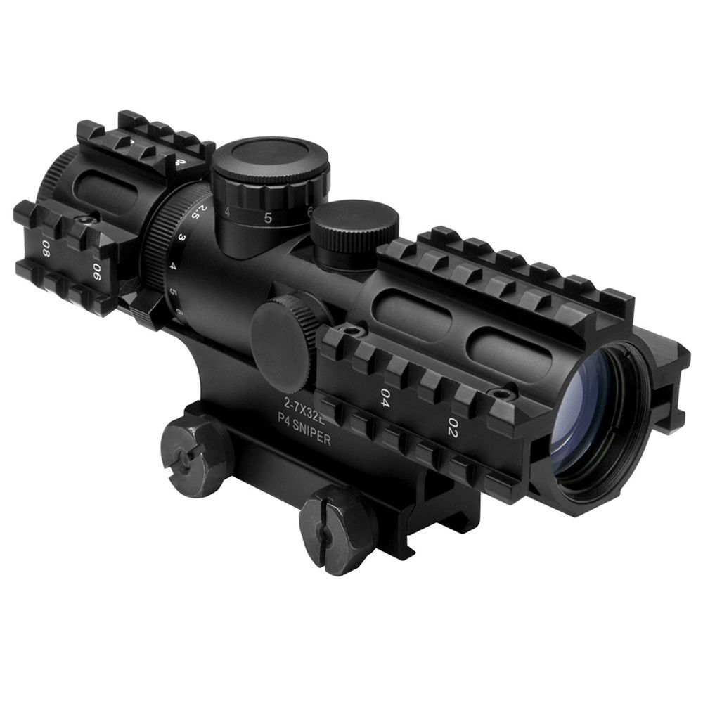 NcStar Tri-Rail Series 2-7x32 Compact Rifle Scope | Camouflage.ca