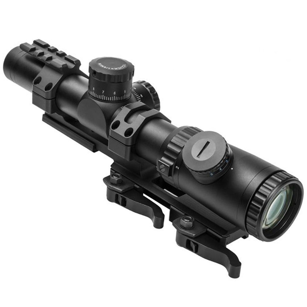 Evolution Series 1.1-4x24 Mil-Dot Scope with SPR Mount Combo ...