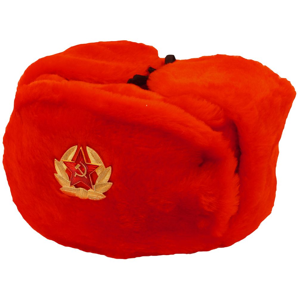 russian style hat red