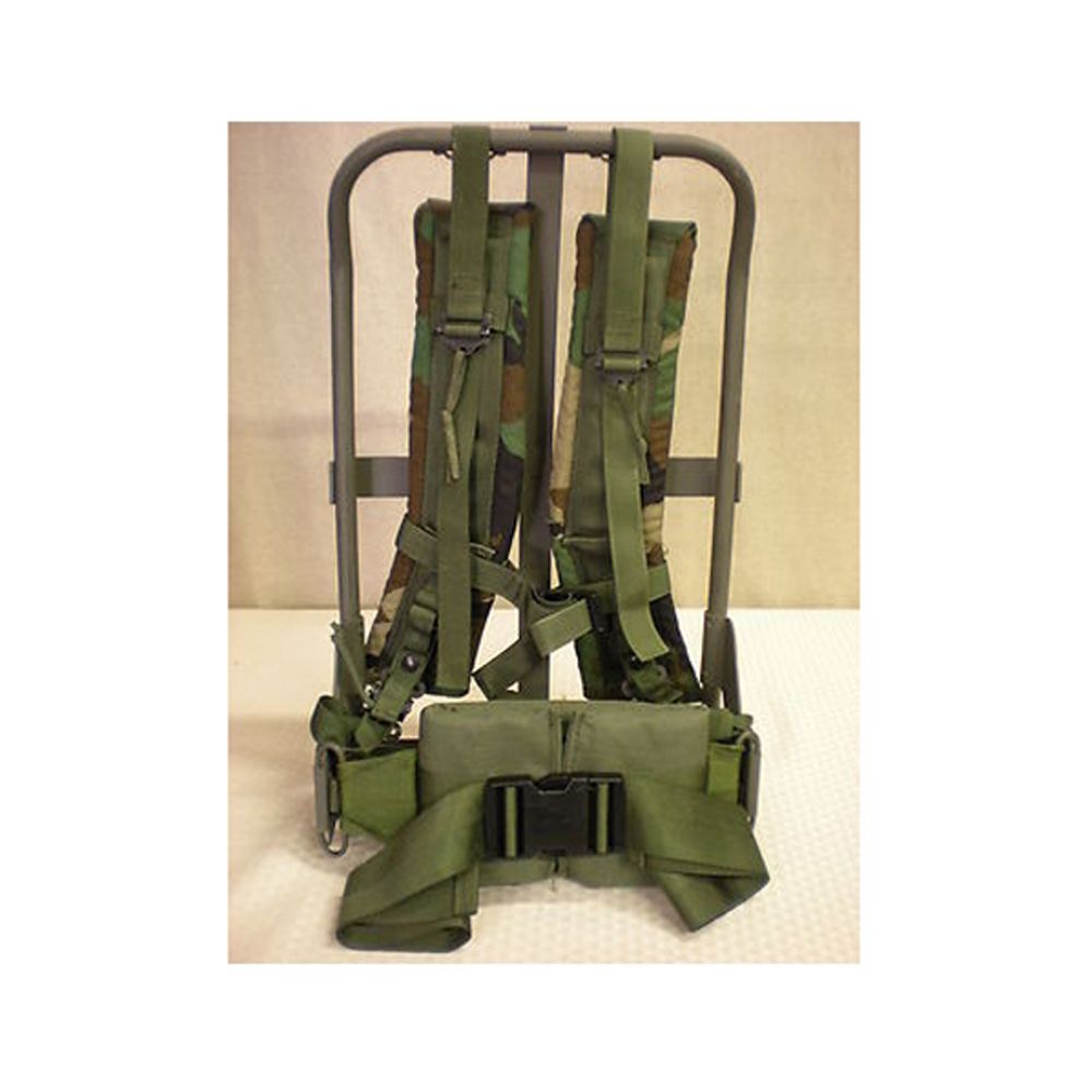 Surplus Alice Pack Frame Woodland Camo Straps Kidney Pad | camouflage.ca