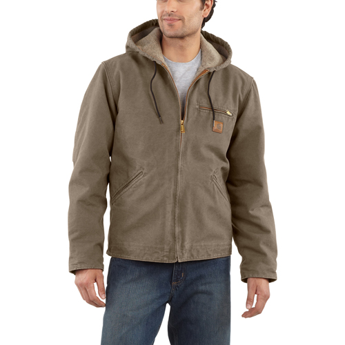 Buy Cheap Carhartt Sandstone Sierra Jacket-Sherpa Lined | Camouflage.ca